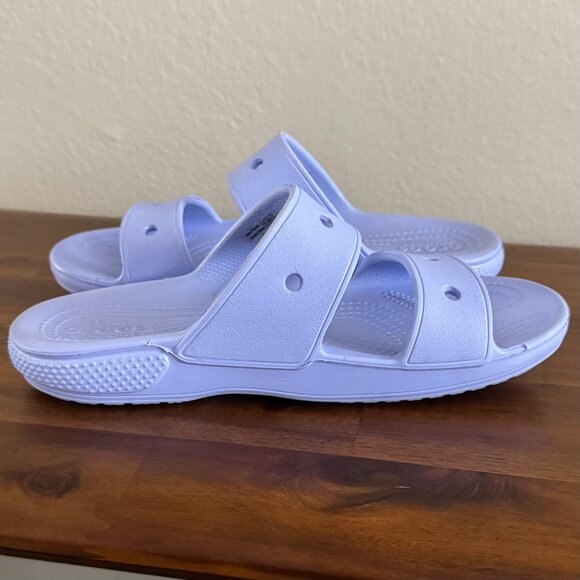 CROCS - Classic Sandal in Moon Jelly (periwinkle/lilac) - Picture 3 of 8
